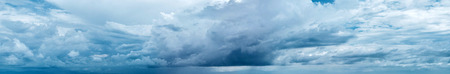 Cloudy sky panorama. Summer background