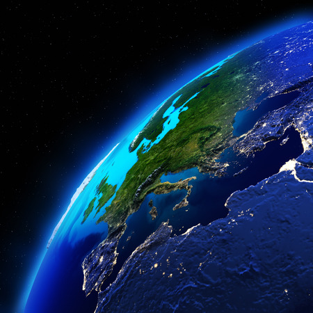 Planet Earth. Elements of this image furnished by NASAの写真素材