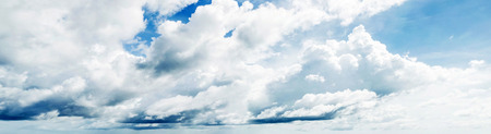 Beautiful cloudy sky. Panorama shotの写真素材