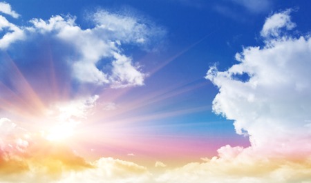 Summer colors sky and clouds