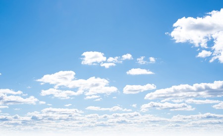 Clear sky and clouds backgroundの写真素材