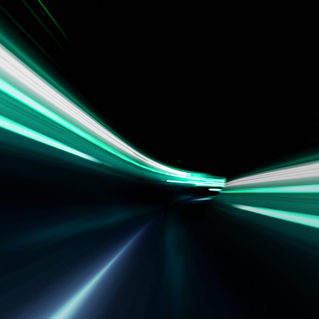 Blur abstract tunnel. 3d renderingの写真素材