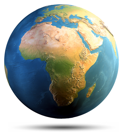 Planet Earth globe.の写真素材