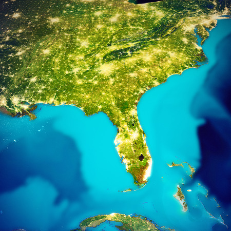 USA - Florida map.の写真素材