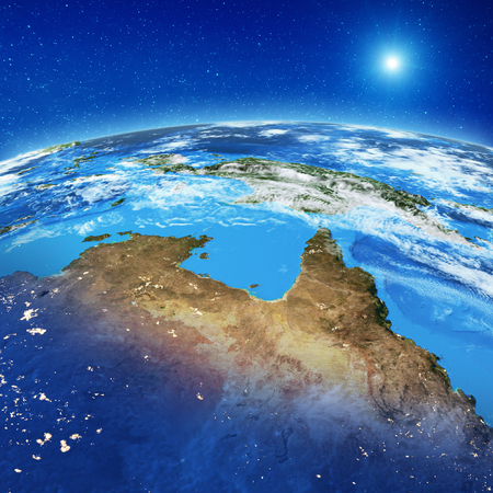 North Australia from space.の写真素材