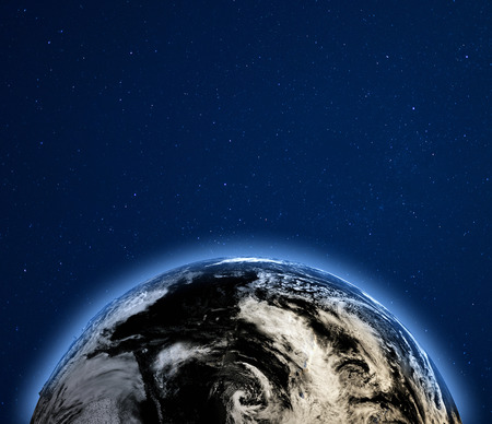 Planet Earth clouds from space.   3d rendering
