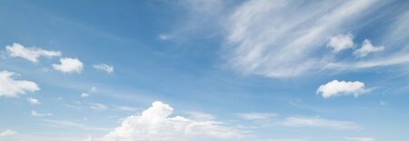 Sky and clouds tropical panorama. Nature background