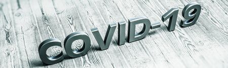 Covid-19 virus quarantine. 3d renderingの写真素材