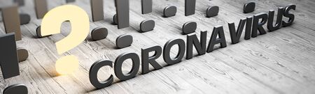 Coronavirus medical recovery concept. 3d renderingの写真素材