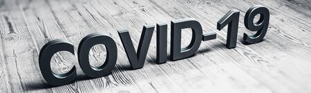 Covid-19 virus quarantine. 3d renderingの写真素材