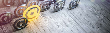 e-mail. Internet mail, answer message. 3d rendering
