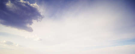 Dramatic sky and clouds summer ultramarine outdoorの写真素材