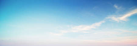 Sky and clouds summer panorama. Outdoor background