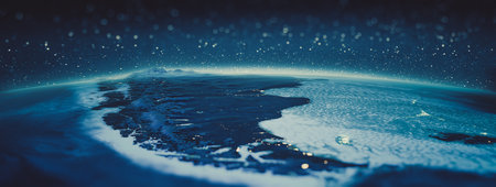South America, Patagonia, Andes.  3d rendering
