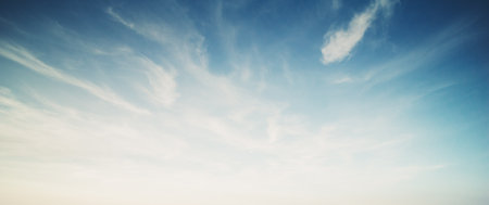 Sky and clouds tropical panorama. Outdoor natureの写真素材