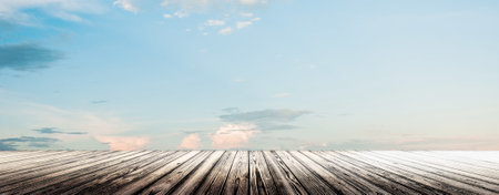 Sky and clouds tropical panorama