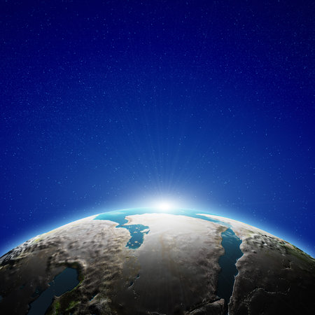 Saudi Arabia from spaceの写真素材