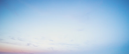 Dramatic sky and clouds summer ultramarine outdoorの写真素材