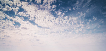 Sky and clouds. Bright airの写真素材
