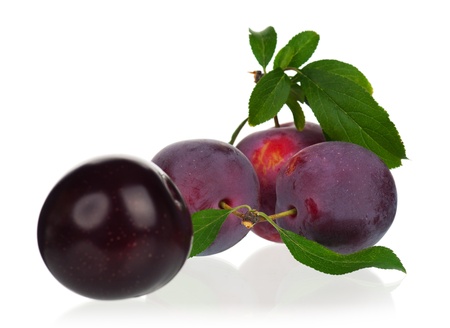 Fresh plumsの写真素材