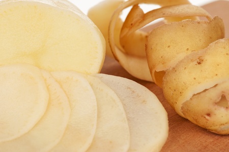 Raw potatoの写真素材