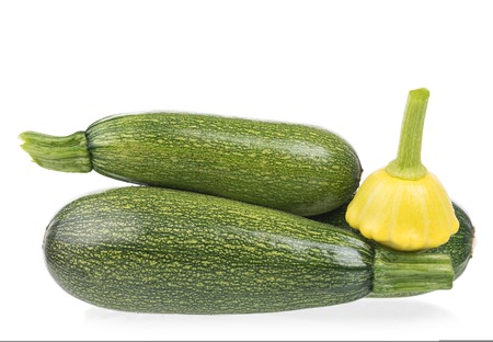 Fresh vegetable marrow isolated on white backgroundの写真素材
