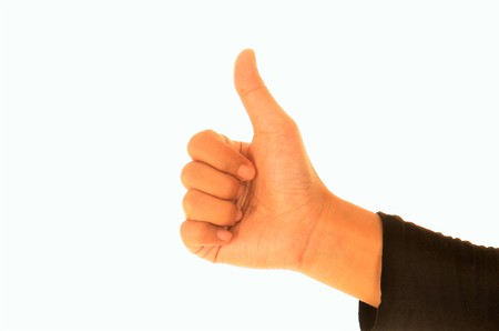 hand thumb up isolated