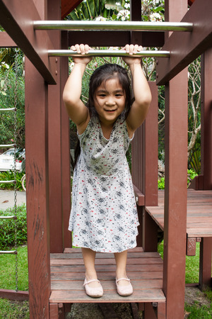 Child in the playgroundの写真素材