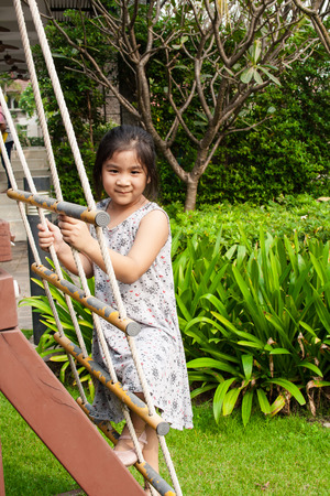 Child in the playgroundの写真素材