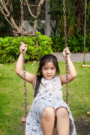 Child in the playgroundの写真素材