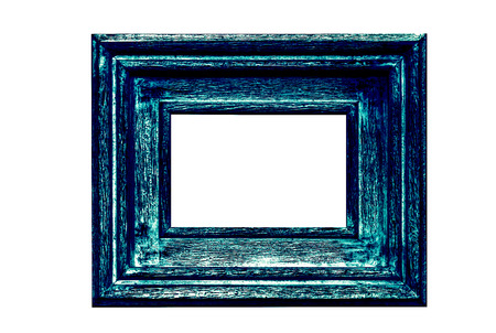 dark blue picture frameの写真素材