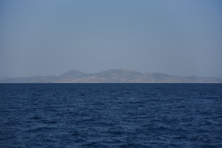 Mediterranean sea on a Sunny summer dayの写真素材