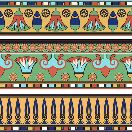 Egyptian ornament. %u0421ollection. illustrationのイラスト素材
