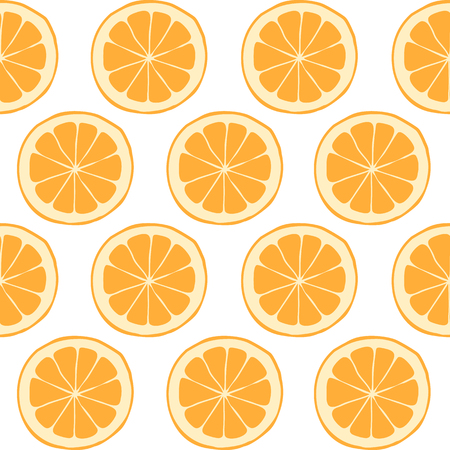 Seamless pattern with oranges.のイラスト素材
