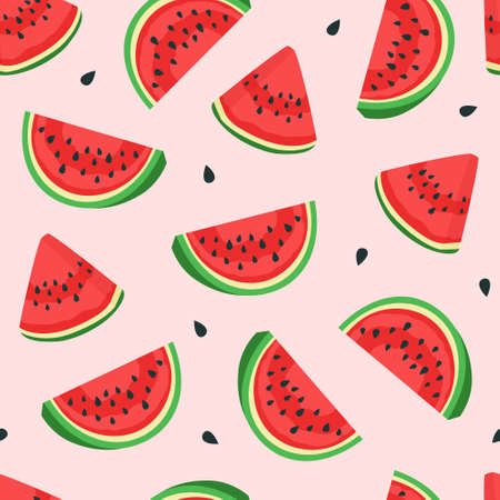Watermelon pattern. Vector