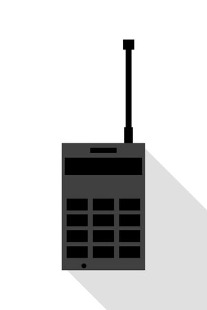 modern smartphone on white background. Vector illustratorのイラスト素材