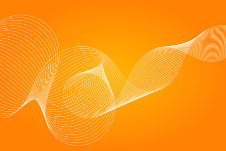 Abstract wave element for design. Digital frequency track equalizer. Stylized line art background. Vector illustrationのイラスト素材