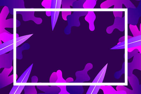 tropical leaves patterned background vector illustration