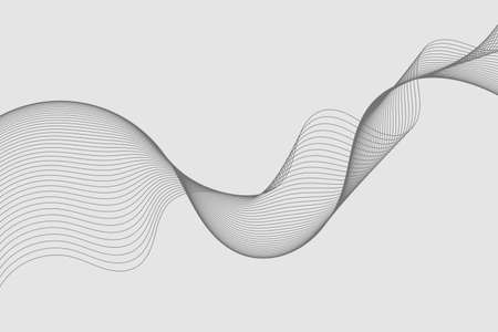 Abstract wave element for design. Digital frequency track equalizer. Stylized line art background. Vector illustrationのイラスト素材