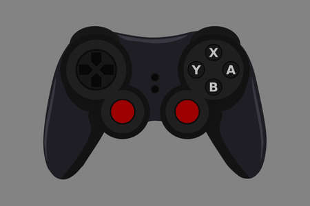 Vector Joystick game controller. Gamepad Vector Illustration. Video Game Stick Illustration. Video...