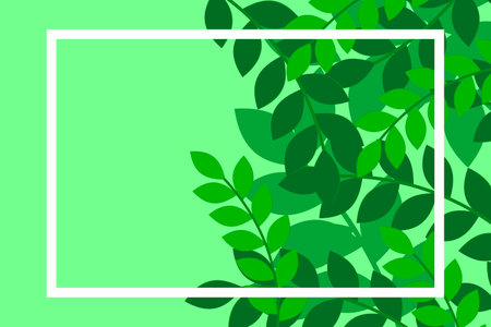 tropical leaves patterned background vector illustrationのイラスト素材