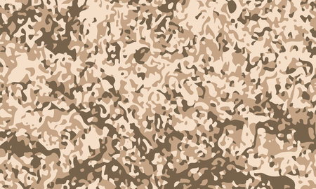 Texture military camouflage army hunting brown mud sand. Camouflage military background. Vector illustrationのイラスト素材