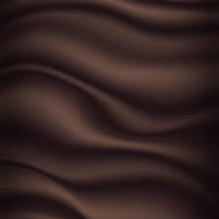 Abstract chocolate background. Illustration chocolate backdrop wavy. Vector illustrationのイラスト素材