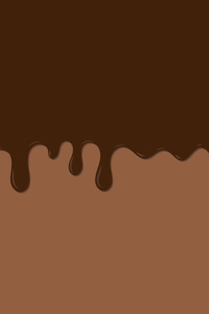 Chocolate pattern. Bright food card. Chocolate and choco glaze. Chocolate glaze pattern background. Vector illustrationのイラスト素材