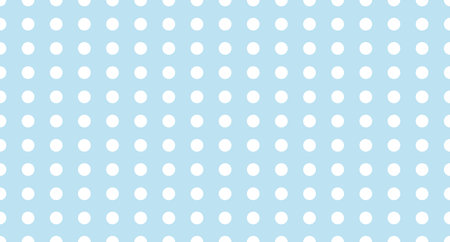Seamless polka dot pattern. Vector repeating texture. Polka dot with color pastel background. Blue polka dot pattern. Blue polka wrapping texture. Vector illustrationのイラスト素材
