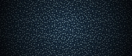 Abstract dark background of small squares or pixels. Digital technology background. Digital data square pattern pixel background. Geometric mosaic of squares. Vector illustrationのイラスト素材