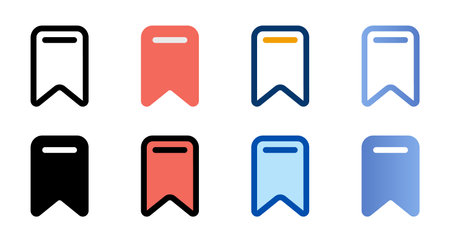 Label icons in different style. Label icons. Different style icons set. Vector illustrationのイラスト素材