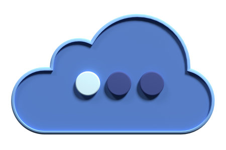 3d cloud computing technology. Cloud storage technology and online data storage. 3d render illustrationの写真素材