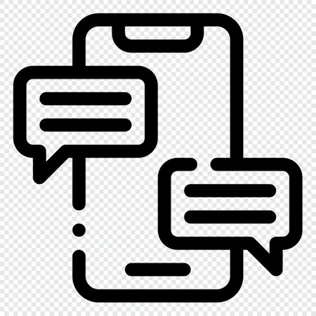 Message Icon. Digital marketing concept. Outline iconのイラスト素材