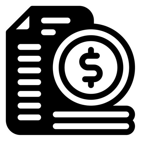 Budget Icon. Digital marketing concept. Outline iconのイラスト素材